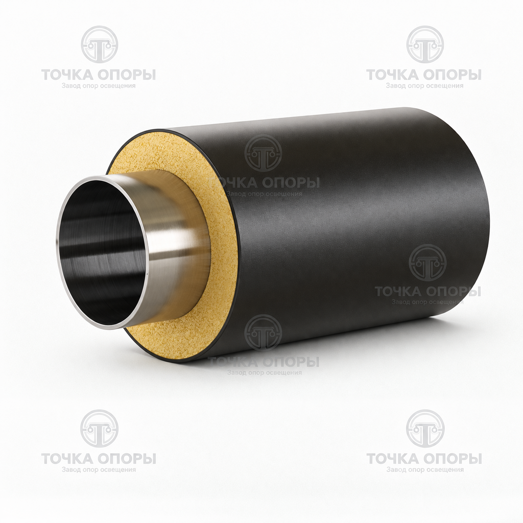 Труба ППУ полиэтиленовая оболочка 160х76х3 мм ГОСТ 30732-2006