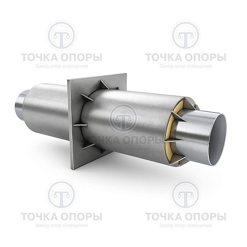 Элемент щитовой неподвижной опоры для трубопроводов в ППМ изоляции НО ППМИ