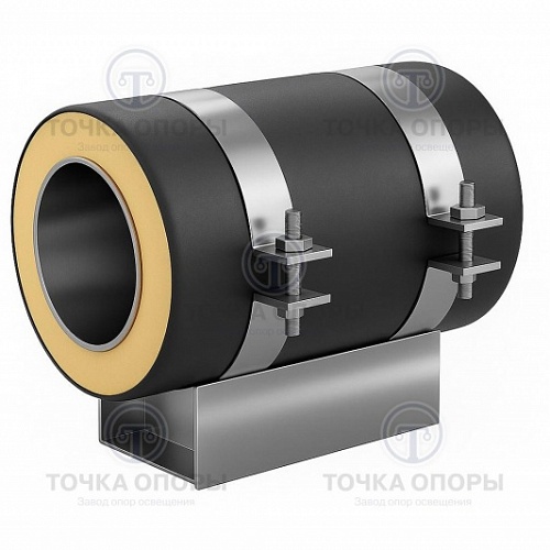 Скользящая опора СПОн 426/630.100 подкладная надземная для труб в ППУ